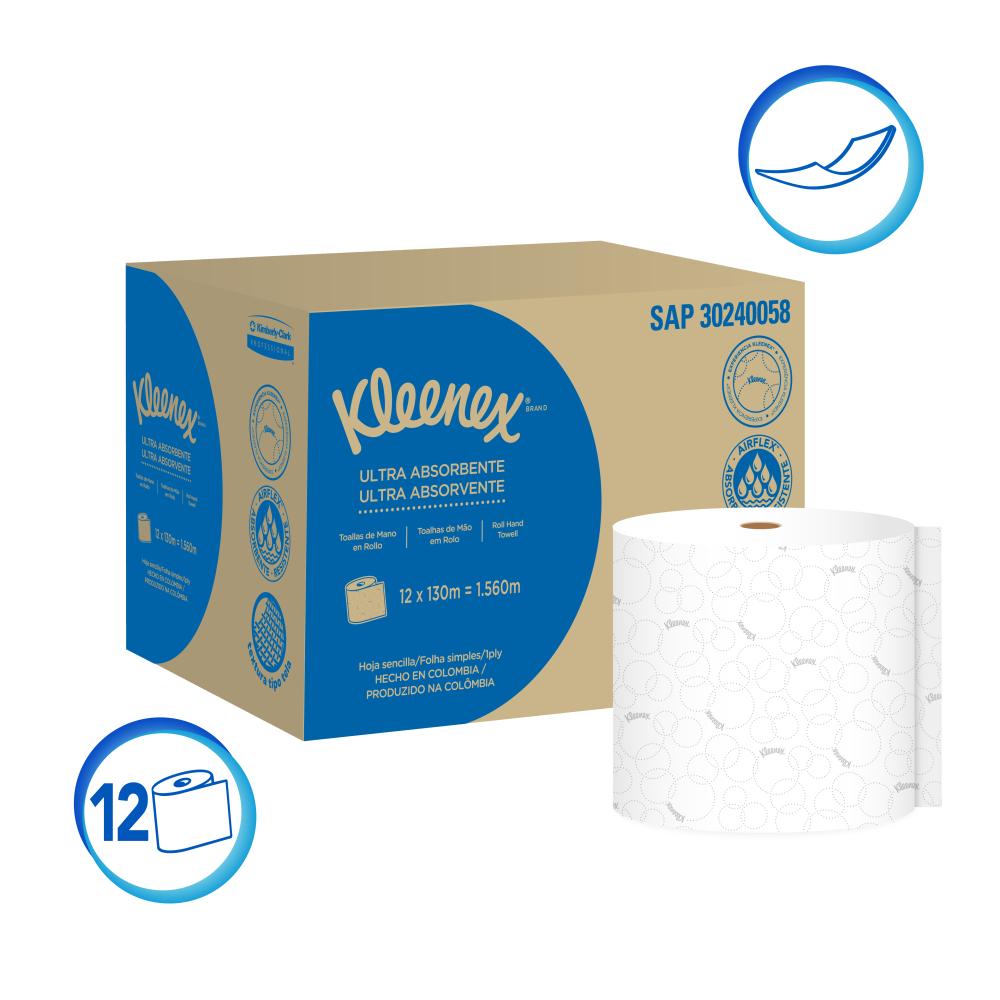 Papel Toalha Rolo Scott® Smart 200m Folha Simples - Caixa Com 6 Unidades