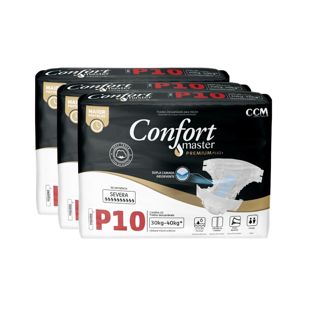 Kit 3 Fraldas Geriátricas Adultos Confort Premium Regular - Conforto e Segurança