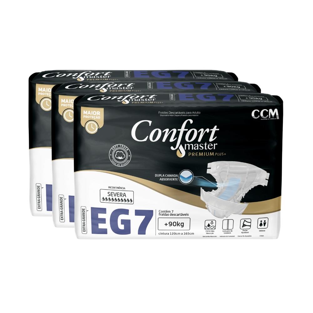 Encontraproduto.com.br - Kit 3 Fraldas Geriátricas Adultos Confort Premium Regular - Conforto e Segurança