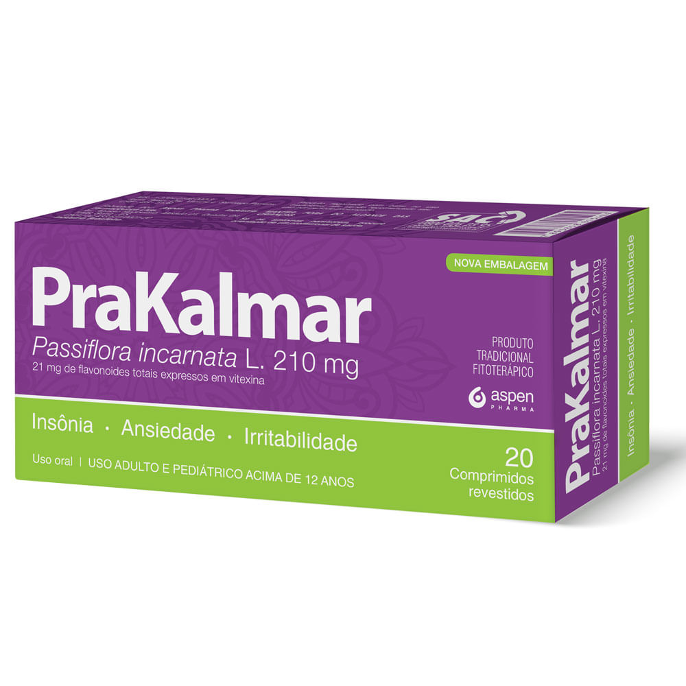 Prakalmar 210mg Com 20 Comprimidos