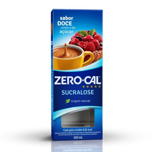 Zero-Cal Sucralose Adoçante Líquido 100ml