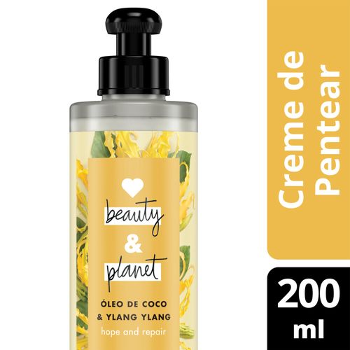 Creme Pentear Love Beauty And Planet Oleo De Coco & Ylang Hope And Repair 200ml