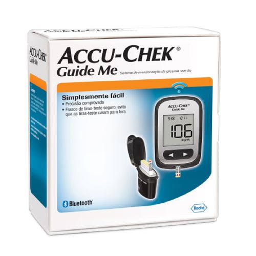 Glicosimetro Accu Chek Guide Me Com 10 Unidades
