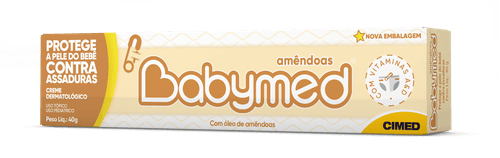 Babymed Amendoas Creme Dermatológico Proteção Contra Assadura 40g