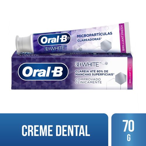 Creme Dental Oral-b 3d White Brilliant Fresh – 70g