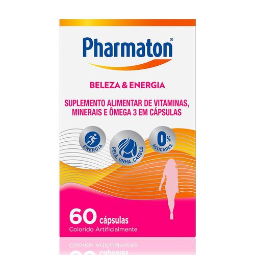 Polivitamínico Pharmaton Beleza E Energia 30 Cápsulas