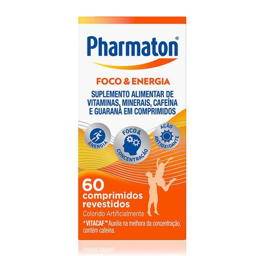 Polivitamínico Pharmaton Foco E Energia 60 Comprimidos