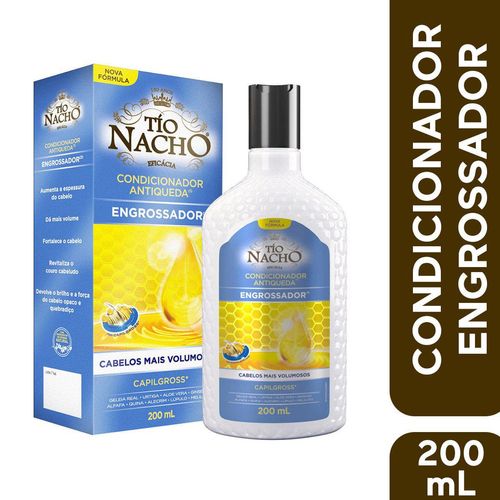 Tio Nacho Condicionador Engrossador, Volume Capilar, Aumenta A Expessura Do Fio, 200ml