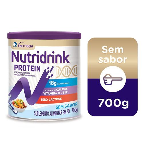 Nutridrink Protein Pó Zero Lactose Sem Sabor 700g