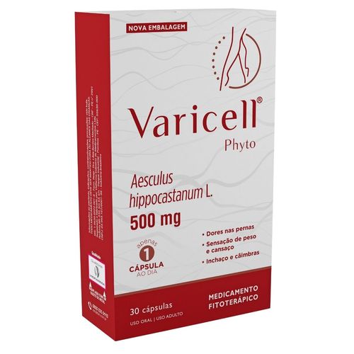 Varicell 500mg 30 Comprimidos - Alívio para Varizes e Dores nas Pernas