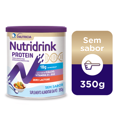 Nutridrink Protein Pó Zero Lactose Sem Sabor 350g