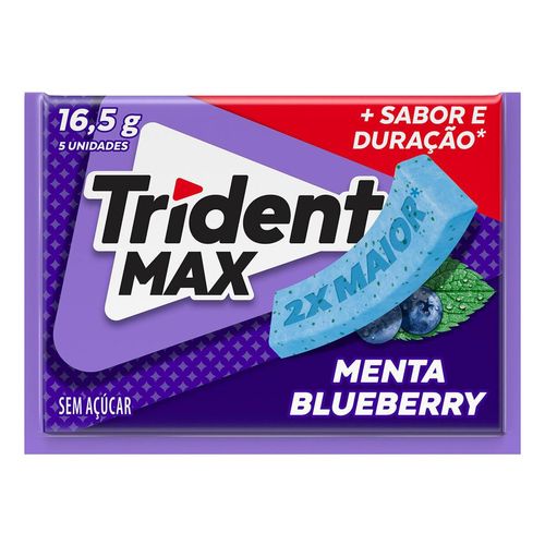 Goma De Mascar Trident Max Meta Blueberry 16,5g