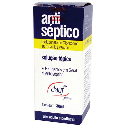 Solução Antiséptica Dauf Palheta Com 30ml