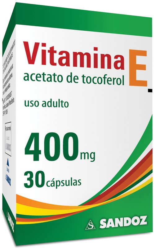 Vitamina E 400mg Com 30 Cápsulas