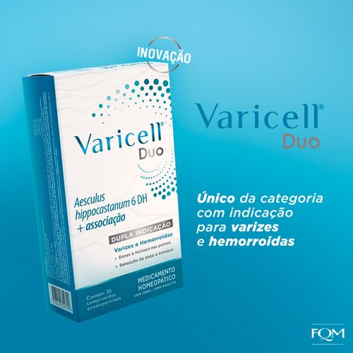 Varicell Duo 30 Comprimidos - Alívio Para Varizes E Hemorroidas