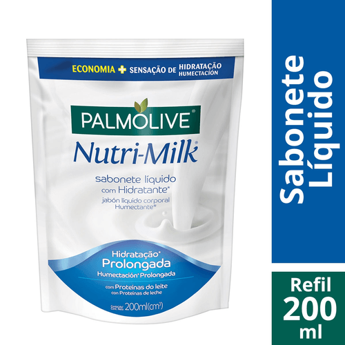 Sabonete Líquido Palmolive Nutri-Milk Hidratante 200ml Refil