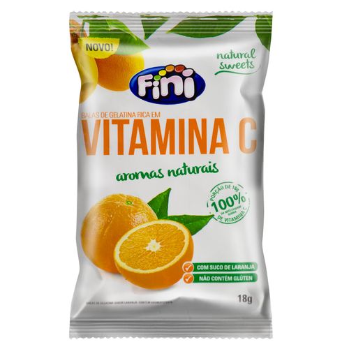 Bala Fini Natural Sweets Vitamina C 18g