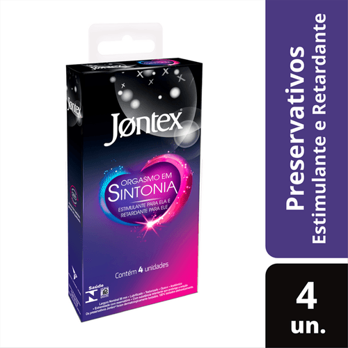 Preservativo Jontex Orgasmo Em Sintonia Com 4 Unidades