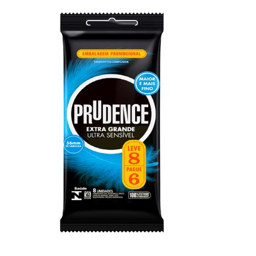 Preservativo Prudence Ultra Sensível Leve 8 Pague 6