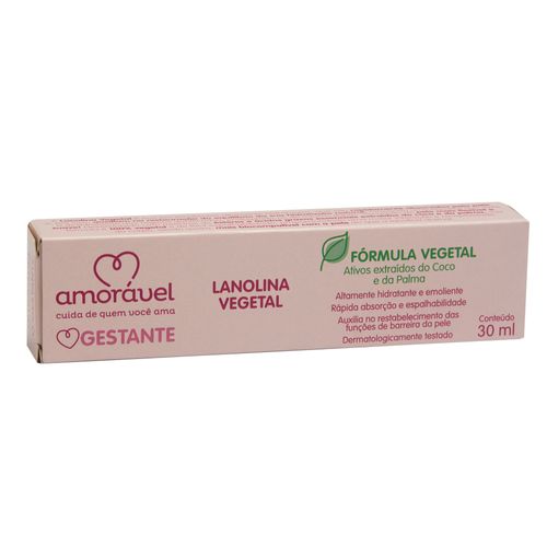 Creme Seio Amorável Gestante Lanolina Vegetal 30ml