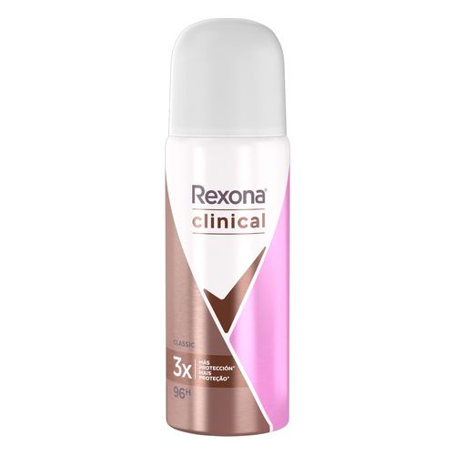 Desodorante Rexona Clinical Classic 3x Mais Proteção 96h Aerosol 55ml