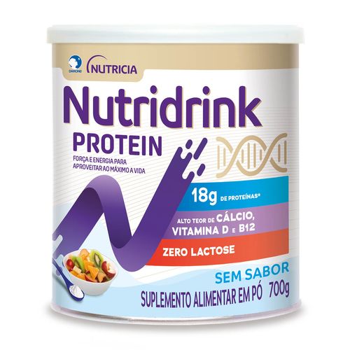 Nutridrink Protein Pó Zero Lactose Sem Sabor 700g