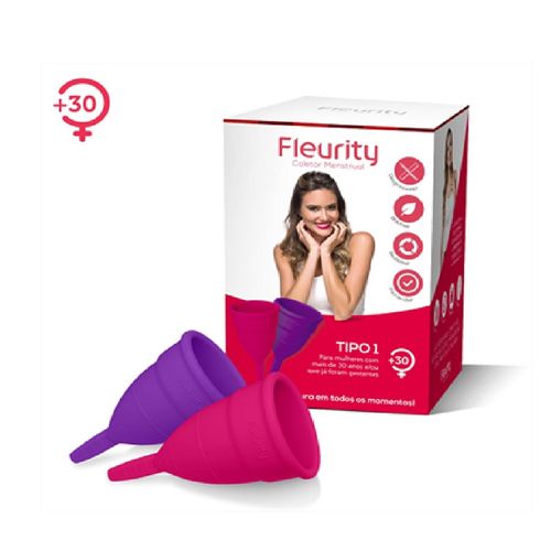 Coletor Menstrual Fleurity Tipo 1 Com 2 Unidades