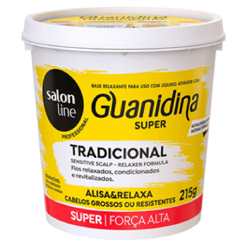 Guanidina Salon Line Tradicional Super Forte Alisa E Relaxa  215g