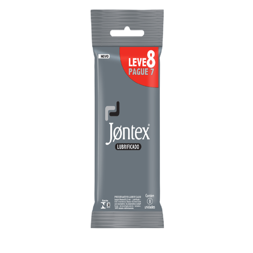 Preservativo Jontex Lubrificado Leve 8 Pague 7