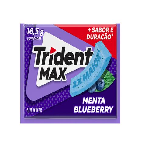 Goma De Mascar Trident Max Meta Blueberry 16,5g