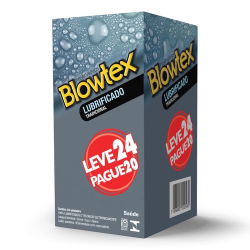 Preservativo Blowtex Lubrificado Leve 24 Pague 20