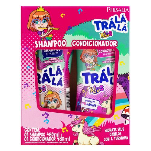 Kit Shampoo + Condicionador Tralalá Hidrakids 480ml