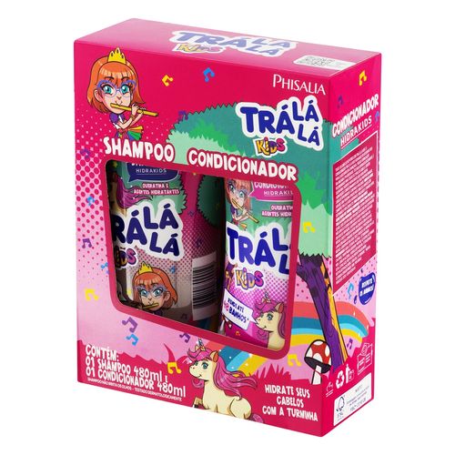 Kit Shampoo + Condicionador Tralalá Hidrakids 480ml
