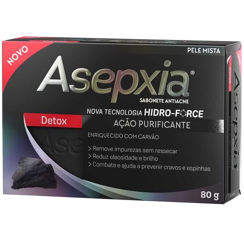 Sabonete facial Em barra asepxia detox 80g