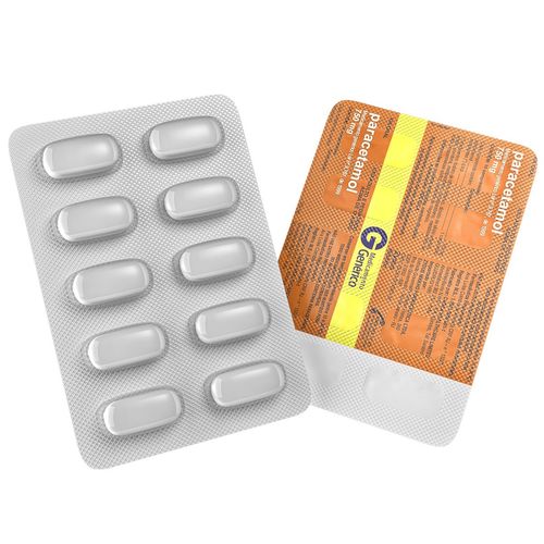 Paracetamol 750mg Envelope Com 10 Comprimidos Genérico Zydus