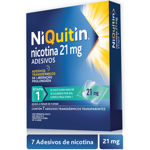 Niquitin 21mg  Adesivos de Nicotina  - 7 Unidades