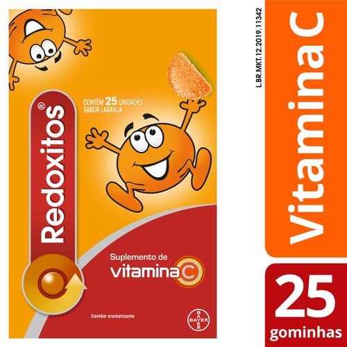 Redoxitos Laranja Vitamina C 25 Gomas