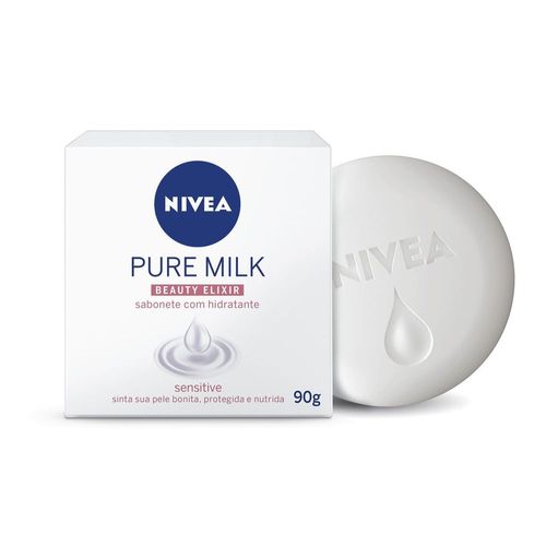 Sabonete nivea pure Milk beauty Elixir sensitive 90g