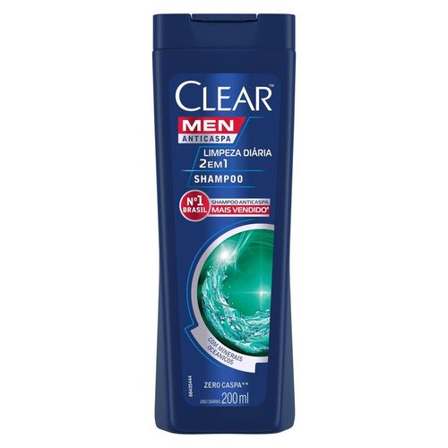 Shampoo Clear Dual Effect/2x1 Limpeza Diaria 200ml