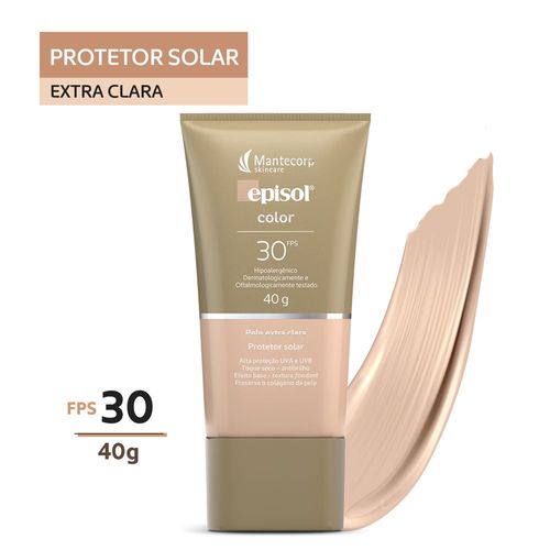 Protetor Solar Episol Color Extra Clara Fps30 40g