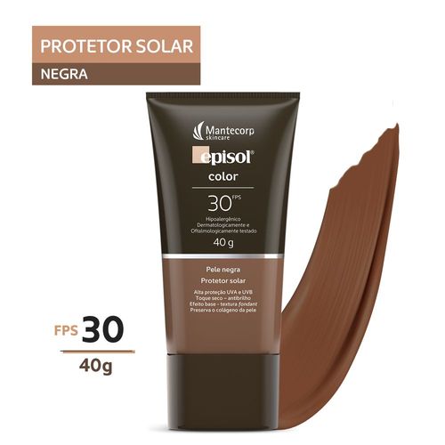 Protetor Solar Episol Color Negra Fps30 40g