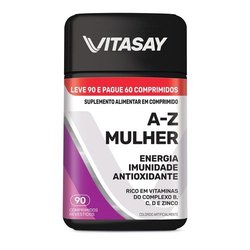 Multivitaminico Vitasay AZ Mulher com 90 comprimidos