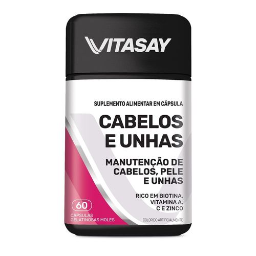 Multivitaminico Vitasay Cabelos E Unhas Com 60 Comprimidos