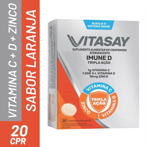 Multivitaminico Vitasay Imune D com 20 comprimidos efervescentes