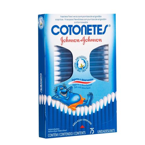 Hastes Flexíveis Cotonetes 75 Unidades