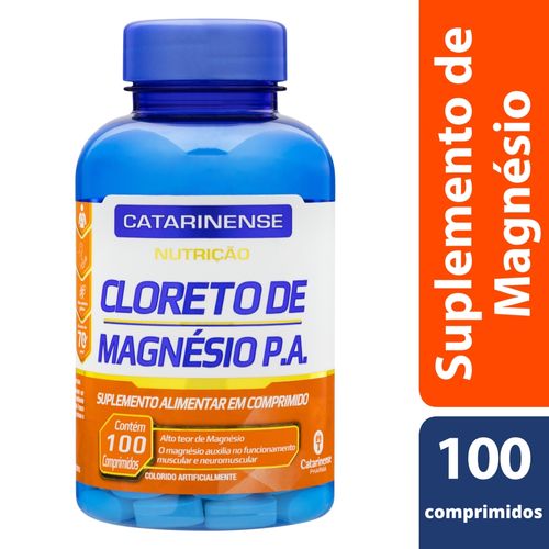 Cloreto de Magnésio P.A. 100 comprimidos Catarinense Nutrição