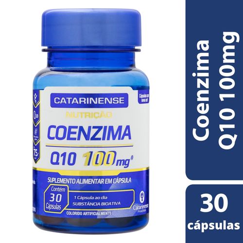 Coenzima Q10 100mg Com 30 Cápsulas Catarinense