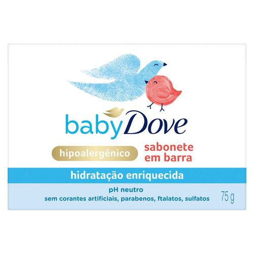 Sabonete Em Barra Baby Dove  Hidratação Enriquecida 75 Gr