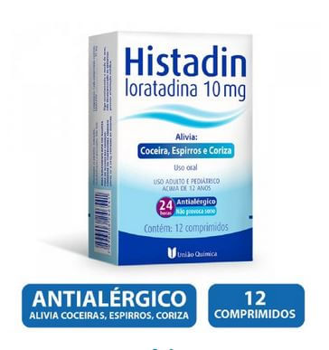 Histadin 10mg Com 12 Comprimidos