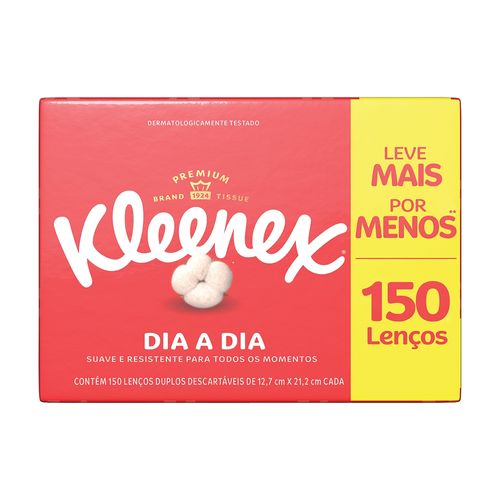 Lenços Kleenex Dia A Dia Original Com 150 Unidades